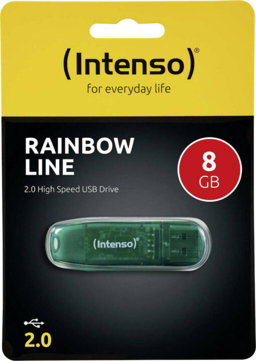 Intenso Rainbow Line 8GB USB 2.0 Πράσινο - Image 4