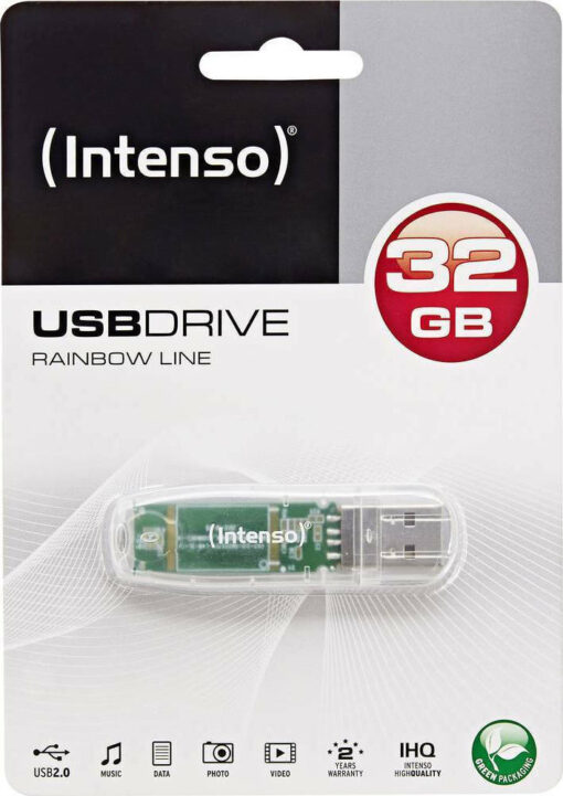 Intenso Rainbow Line 32GB USB 2.0 Γκρι - Image 3