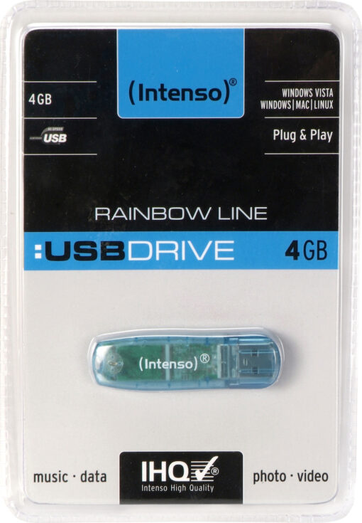 Intenso Rainbow Line 4GB USB 2.0 Μπλε - Image 6