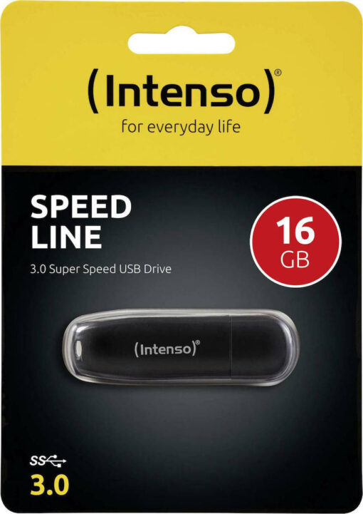 Intenso Speed Line 16GB USB 3.0 Μαύρο - Image 4