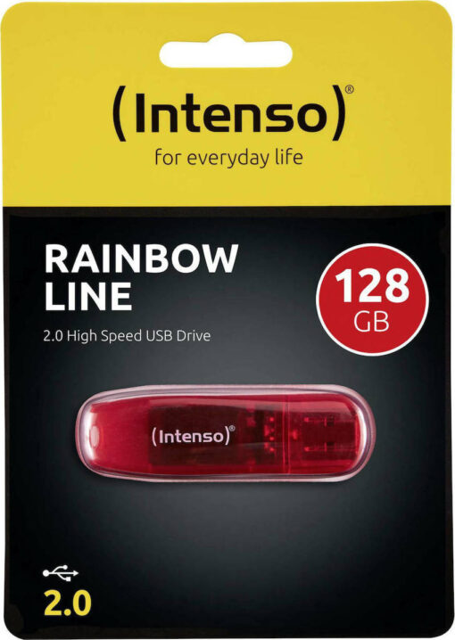 Intenso Rainbow Line 128GB USB 2.0 Κόκκινο - Image 3