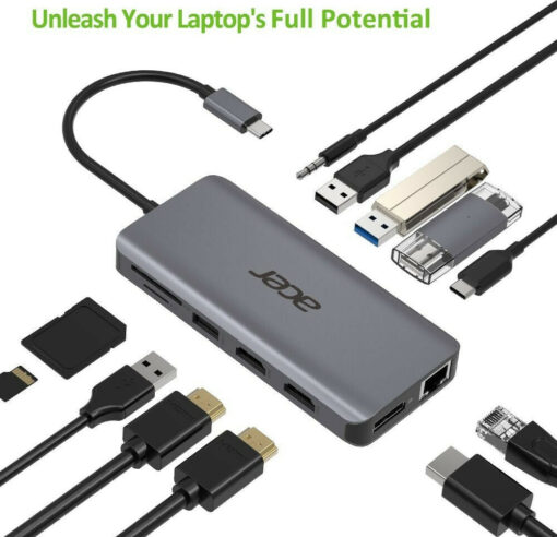 Acer USB-C Docking Station με HDMI 4K PD Ethernet (HP.DSCAB.009) - Image 3