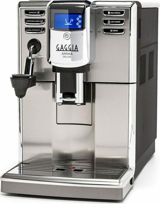 Gaggia Anima Deluxe Αυτόματη με Μύλο Άλεσης Ασημί