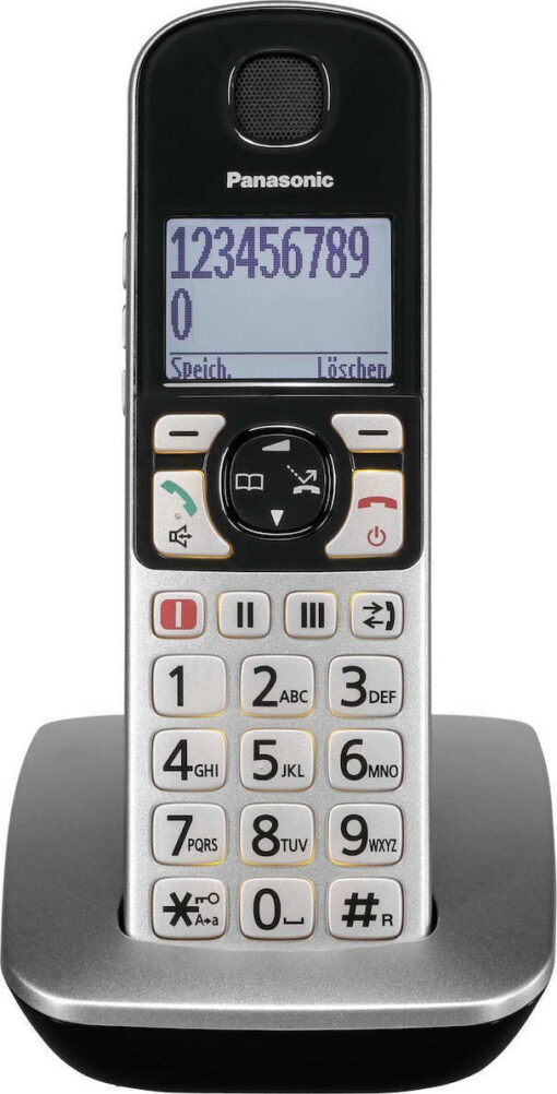 Panasonic KX-TGQ500GS Ασύρματο Τηλέφωνο IP Ασημί - Image 3