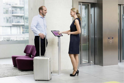 Durable Floor Βάση Tablet Δαπέδου έως 13" σε Ασημί χρώμα - Image 4