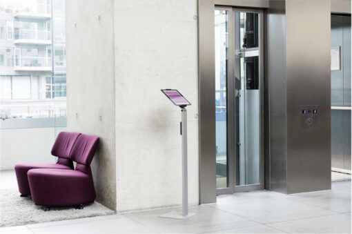 Durable Floor Βάση Tablet Δαπέδου έως 13" σε Ασημί χρώμα - Image 6