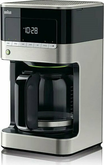 Braun PurAroma 7 KF 7120 Black Προγραμματιζόμενη Καφετιέρα Φίλτρου 1000W Silver