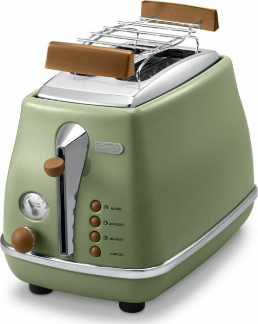 De'Longhi CTOV 2103.GR Φρυγανιέρα 2 Θέσεων 900W Πράσινη - Image 3