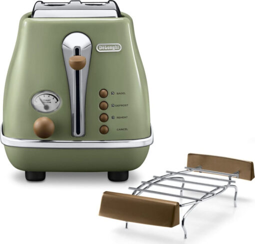 De'Longhi CTOV 2103.GR Φρυγανιέρα 2 Θέσεων 900W Πράσινη - Image 5