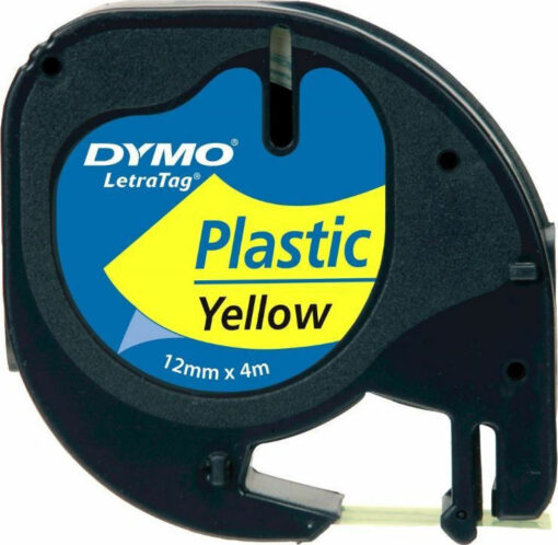 Dymo 91202 Ταινία Ετικετογράφου 4m x 12mm σε Κίτρινο Χρώμα - Image 2