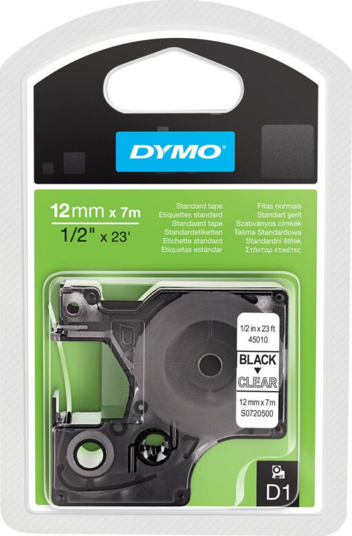 Dymo 45010 Ταινία Ετικετογράφου 7m x 12mm σε Διάφανο Χρώμα - Image 2