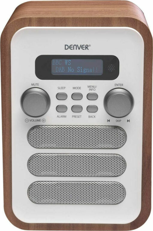 Denver DAB-48 Φορητό Ραδιόφωνο Ρεύματος DAB+ με Bluetooth Λευκό - Image 3