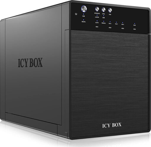 Icy Box Θήκη για 4 Σκληρούς Δίσκους 3.5" SATA III με σύνδεση USB 3.0 / eSATA - Image 2
