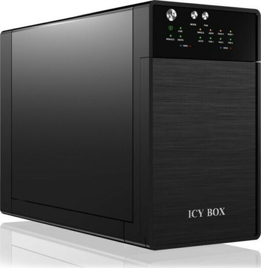 Icy Box Θήκη για 2 Σκληρούς Δίσκους 3.5" SATA III με σύνδεση USB 3.0 / eSATA - Image 4