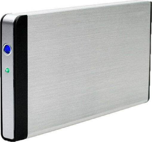 Fantec FB-C25US2 Θήκη για Σκληρό Δίσκο 2.5" SATA III με σύνδεση FireWire / USB 2.0 / eSATA σε Ασημί χρώμα