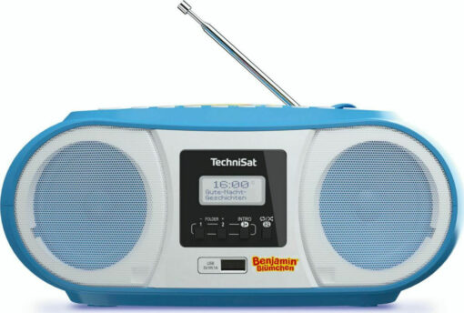 Technisat Φορητό Ηχοσύστημα Digitradio 1990 Benjamin Blümchen με Bluetooth / CD / MP3 / USB / Ραδιόφωνο σε Μπλε Χρώμα - Image 3