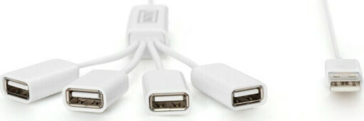 Digitus USB 2.0 Hub 4 Θυρών με σύνδεση USB-A Λευκό - Image 4