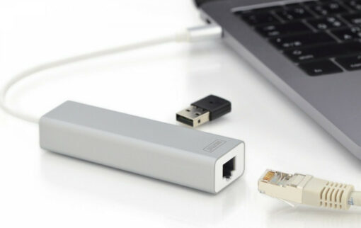Digitus USB 3.0 Hub 3 Θυρών με σύνδεση USB-C / Ethernet Ασημί - Image 6
