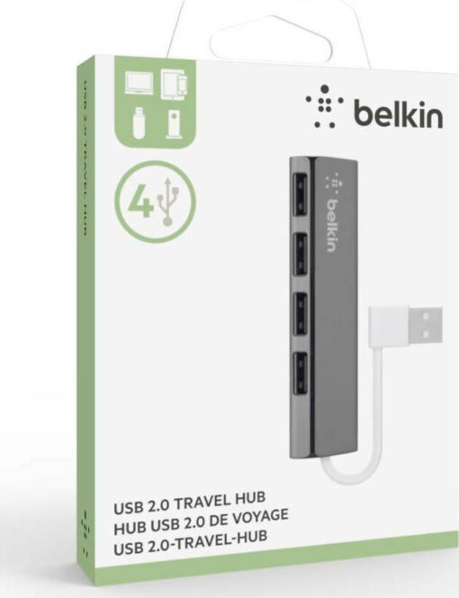 Belkin USB 2.0 Hub 4 Θυρών με σύνδεση USB-A & Θύρα Φόρτισης - Image 5