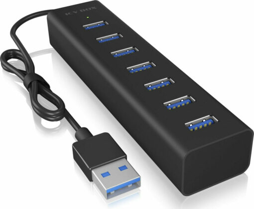 Icy Box USB 3.0 Hub 7 Θυρών με σύνδεση USB-A