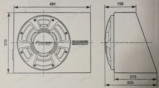 Pioneer Subwoofer Αυτοκινήτου 12" 350W RMS με Κούτα - Image 3