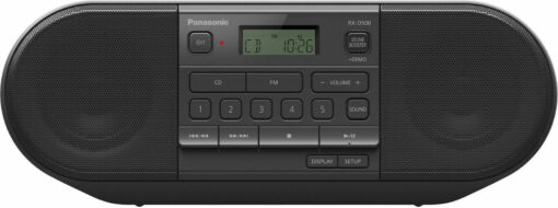 Panasonic Φορητό Ηχοσύστημα με CD / MP3 / USB / Ραδιόφωνο σε Μαύρο Χρώμα - Image 3