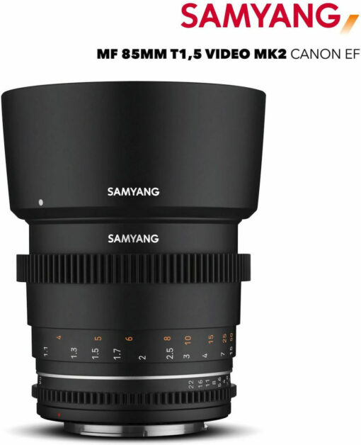 Samyang 85mm T1.5 VDSLR MK2 Cine Full Frame για Canon EF Μount - Image 5