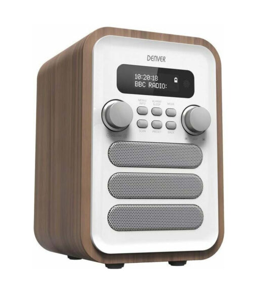 Denver DAB-48 Φορητό Ραδιόφωνο Ρεύματος DAB+ με Bluetooth Λευκό - Image 2