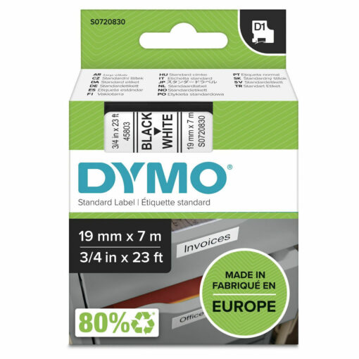 Dymo 45803 Ταινία Ετικετογράφου 7m x 19mm σε Λευκό Χρώμα - Image 6