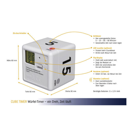TFA Ψηφιακό Χρονόμετρο Κουζίνας Tea Timer Cube - Image 4