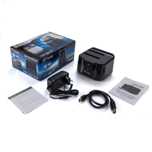Fantec DS-X2U3-Glanz Docking Station για 2 Σκληρούς Δίσκους SATA 2.5" / 3.5" με σύνδεση USB 3.0 (2494) - Image 6