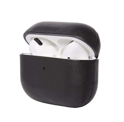 Decoded Leather Aircase Δερμάτινη Μαύρο (Apple AirPods 3) - Image 2