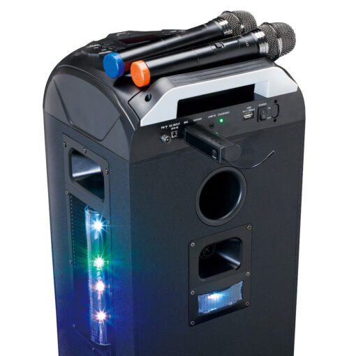 Lenco Ασύρματο Μικρόφωνο Karaoke Set of 2 σε Μαύρο Χρώμα - Image 3
