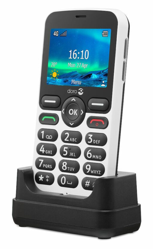Doro 5860 Single SIM Κινητό με Κουμπιά Black/White - Image 6