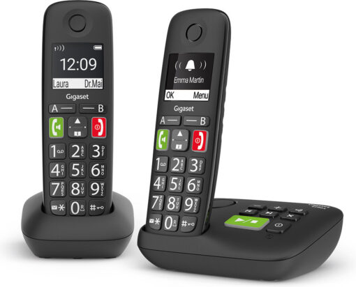 Gigaset E290A Duo με Ελληνικό Μενού Μαύρο - Image 2