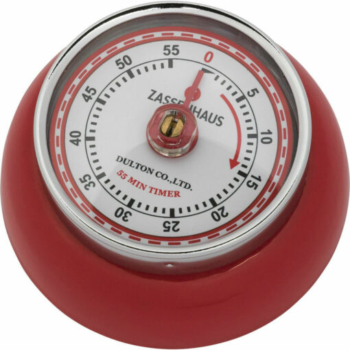 Zassenhaus Αναλογικό Χρονόμετρο Κουζίνας Speed Αντίστροφης Μέτρησης Red