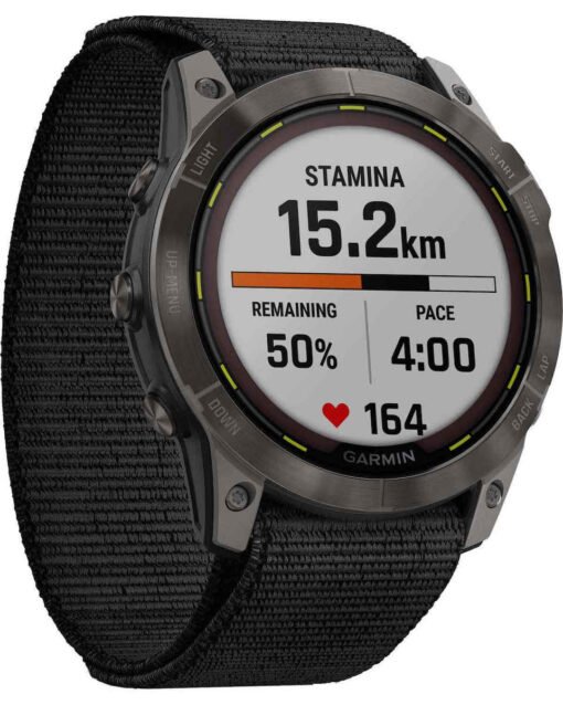 Garmin Enduro 2 Solar 51mm Grey DLC Titanium with UltraFit Nylon Strap - Image 6