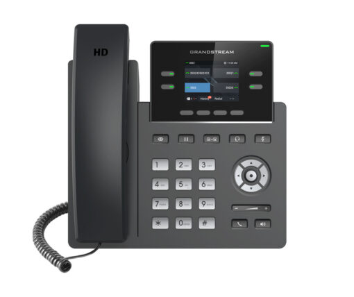 Grandstream GRP2612G Ενσύρματο Τηλέφωνο IP 2 γραμμών Μαύρο
