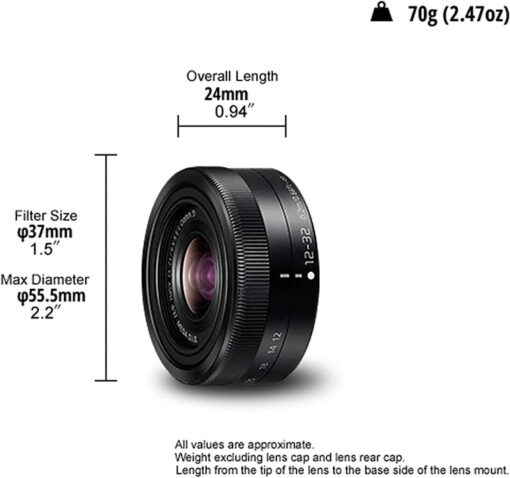Panasonic Lumix G Vario 12-32mm f3.5-5.6 Asph. Mega OIS Crop Frame για Micro Four Thirds (MFT) Μount - Image 5