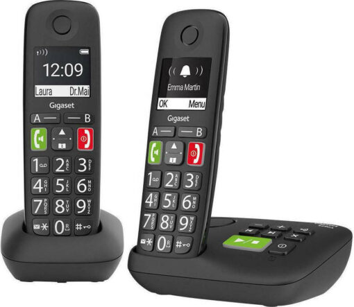 Gigaset E290A Duo με Ελληνικό Μενού Μαύρο - Image 3
