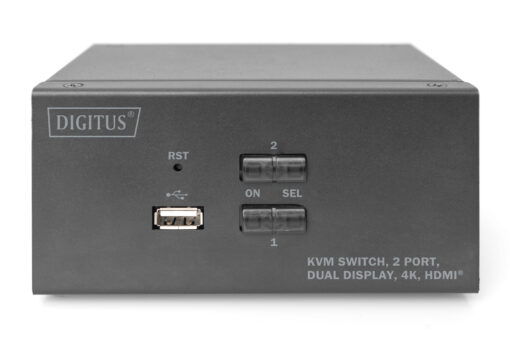 Digitus KVM Switch 2 Port Dual Display 4K HDMI - Image 3