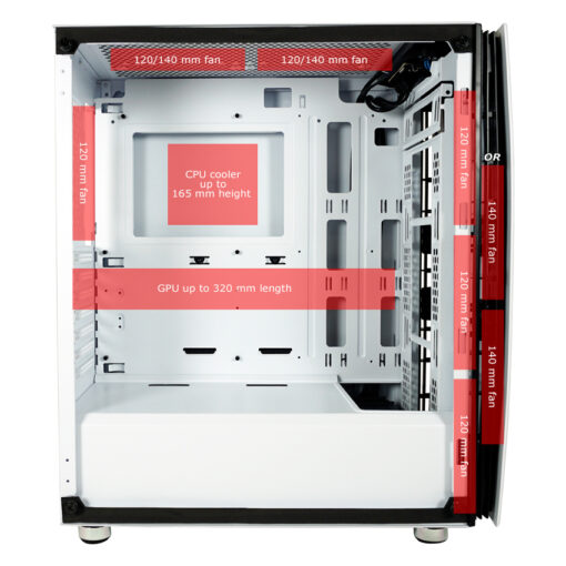 LC-Power Bright Sail X Gaming Midi Tower με Πλαϊνό Παράθυρο - Image 2