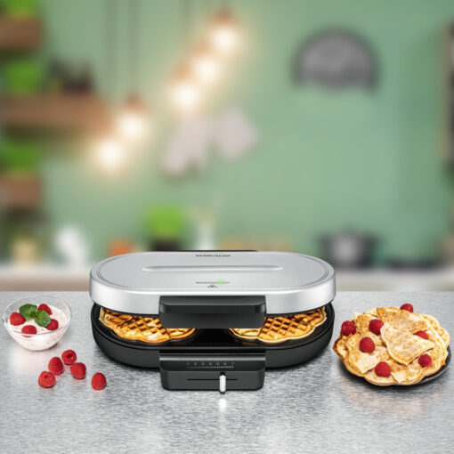 Rommelsbacher WA 1250 Βαφλιέρα 2 Θέσεων σε Σχήμα Καρδιά 1250W - Image 2