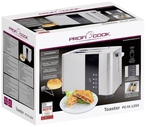 Profi Cook PC-TA 1250 Φρυγανιέρα 2 Θέσεων 850W Inox - Image 4