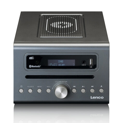 Lenco Ηχοσύστημα 2.0 MC-175 40W με CD Player και Bluetooth Ασημί - Image 3
