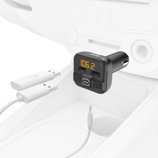 HAMA FM Transmitter Αυτοκινήτου με AUX / USB Fm Transmitter - Image 3