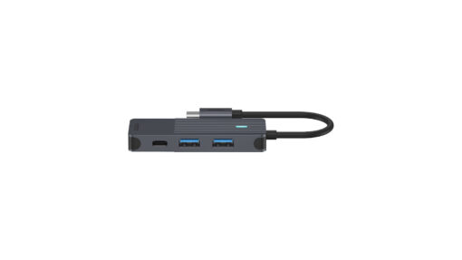 Rapoo USB 3.2 Hub 4 Θυρών με σύνδεση USB-C Γκρι - Image 2