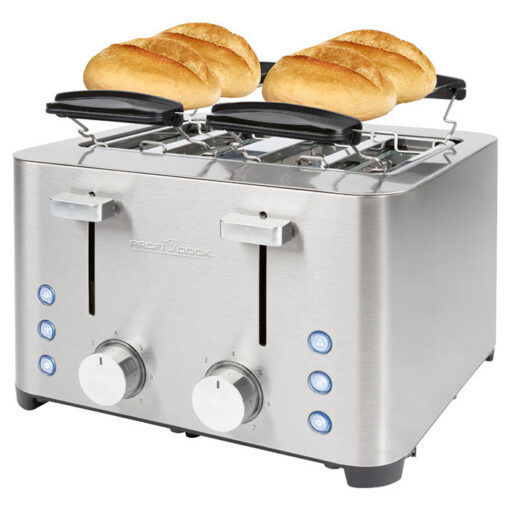 Profi Cook PC-TA 1252 Φρυγανιέρα 4 Θέσεων 1500W Inox - Image 4