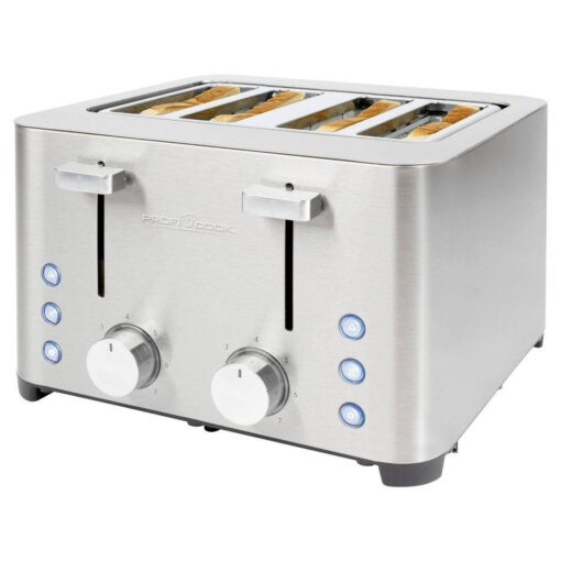 Profi Cook PC-TA 1252 Φρυγανιέρα 4 Θέσεων 1500W Inox - Image 2