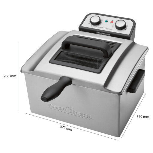 Profi Cook PC-FR 1038 Φριτέζα 5lt Ασημί - Image 4